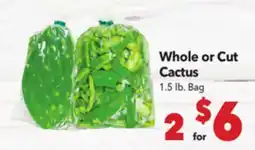 Vallarta Supermarkets Whole or Cut Cactus offer