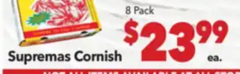 Vallarta Supermarkets Supremas Cornish offer