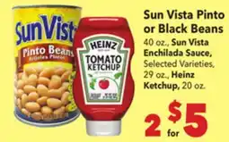 Vallarta Supermarkets Sun Vista Pinto or Black Beans offer
