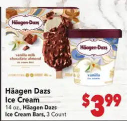 Vallarta Supermarkets Häagen Dazs Ice Cream, 14 oz., Ice Cream Bars, 3 Count offer