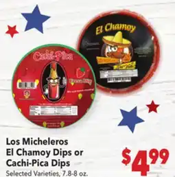 Vallarta Supermarkets Los Micheleros El Chamoy Dips or Cachi-Pica Dips offer