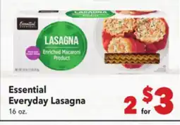 Vallarta Supermarkets Essential Everyday Lasagna offer
