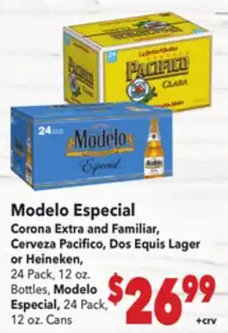 Vallarta Supermarkets Modelo Especial offer