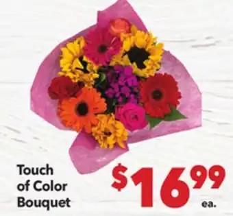 Vallarta Supermarkets Touch of Color Bouquet offer