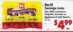 Vallarta Supermarkets Bar-M Sausage Links offer