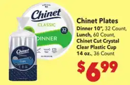 Vallarta Supermarkets Chinet Plates offer