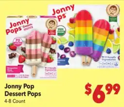Vallarta Supermarkets Jonny Pop Dessert Pops offer