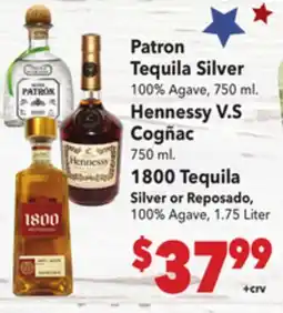 Vallarta Supermarkets Patron Tequila Silver offer