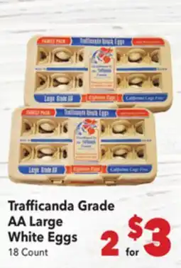 Vallarta Supermarkets Trafficanda Grade AA Large White Eggs offer