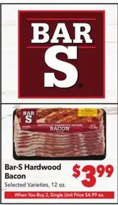 Vallarta Supermarkets Bar-S Hardwood Bacon offer