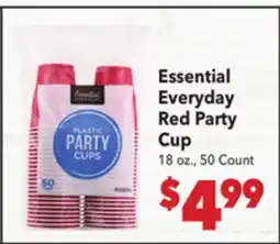 Vallarta Supermarkets Essential Everyday Red Party Cup offer