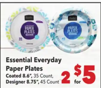 Vallarta Supermarkets Essential Everyday Paper Plates offer