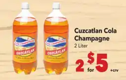 Vallarta Supermarkets Cuzcatlan Cola Champagne offer