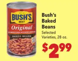 Vallarta Supermarkets Bush's Baked Beans offer