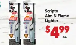 Vallarta Supermarkets Scripto Aim N Flame Lighter offer