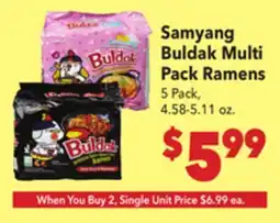 Vallarta Supermarkets Samyang Buldak Multi Pack Ramens offer