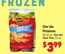 Vallarta Supermarkets Ore Ida Potatoes offer