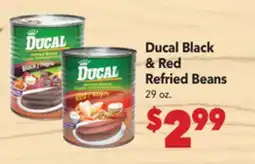 Vallarta Supermarkets Ducal Black & Red Refried Beans offer