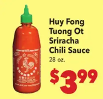 Vallarta Supermarkets Huy Fong Tuong Ot Sriracha Chili Sauce offer