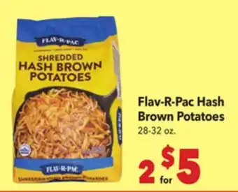 Vallarta Supermarkets Flav-R-Pac Hash Brown Potatoes offer