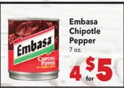Vallarta Supermarkets Embasa Chipotle Pepper offer