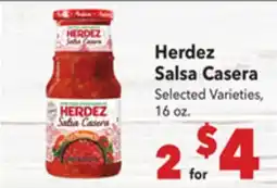 Vallarta Supermarkets Herdez Salsa Casera offer