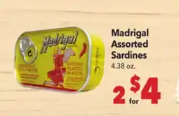 Vallarta Supermarkets Madrigal Assorted Sardines offer