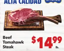 Vallarta Supermarkets Beef Tomahawk Steak offer