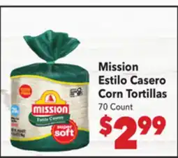 Vallarta Supermarkets Mission Estilo Casero Corn Tortillas offer