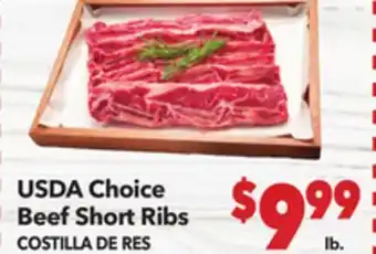Vallarta Supermarkets USDA Choice Beef Short Ribs offer