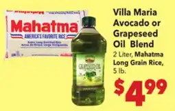 Vallarta Supermarkets Villa Maria Avocado or Grapeseed Oil Blend offer