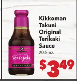 Vallarta Supermarkets Kikkoman Takuni Original Terikaki Sauce offer