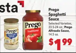 Vallarta Supermarkets Prego Spaghetti Sauce offer