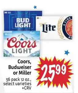 Foodmaxx Coors, Budweiser or Miller offer