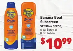 Vallarta Supermarkets Banana Boat Sunscreen offer