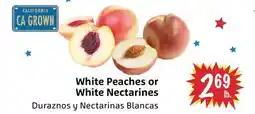Foodmaxx White Peaches or White Nectarines offer