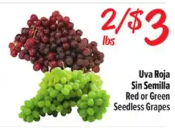 El Super Red or Green Seedless Grapes offer