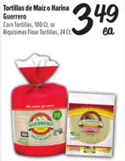 El Super Corn Tortillas, 100 Ct. or Riquísimas Flour Tortillas, 24 Ct offer