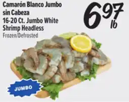 El Super 16-20 Ct. Jumbo White Shrimp Headless offer