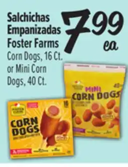 El Super Foster Farms Corn Dogs, 16Ct.or Mini CornDogs, 40Ct offer