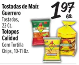 El Super Guerrero, Tostadas, 22 Ct. Calidad Corn Tortilla Chips, 10-11 Oz offer
