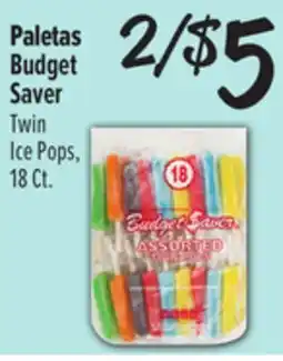 El Super Budget Saver Twin Ice Pops offer