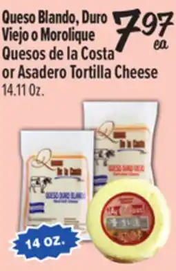El Super Quesos de la Costa or Asadero Tortilla Cheese offer