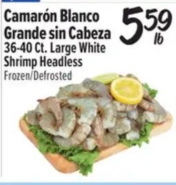 El Super 36-40 Ct. Large White Shrimp Headless offer