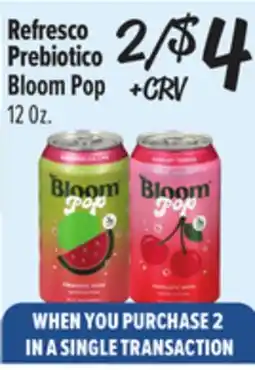 El Super Refresco Prebiotico Bloom Pop offer