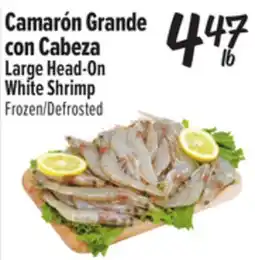 El Super Large Head-On White Shrimp offer