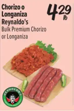 El Super Reynaldo's Bulk Premium Chorizo or Longaniza offer