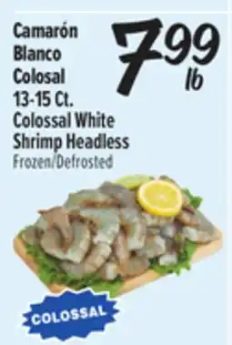 El Super Colossal White Shrimp Headless offer
