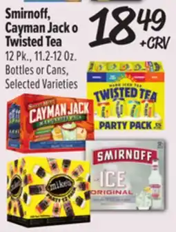 El Super Smirnoff, Cayman Jack o Twisted Tea offer