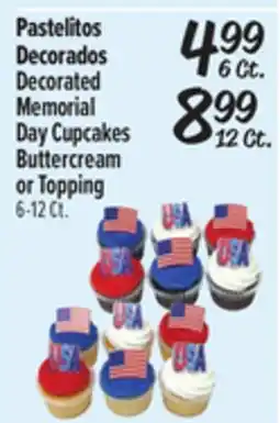 El Super Decorated Memorial Day Cupcakes Buttercream or Topping offer